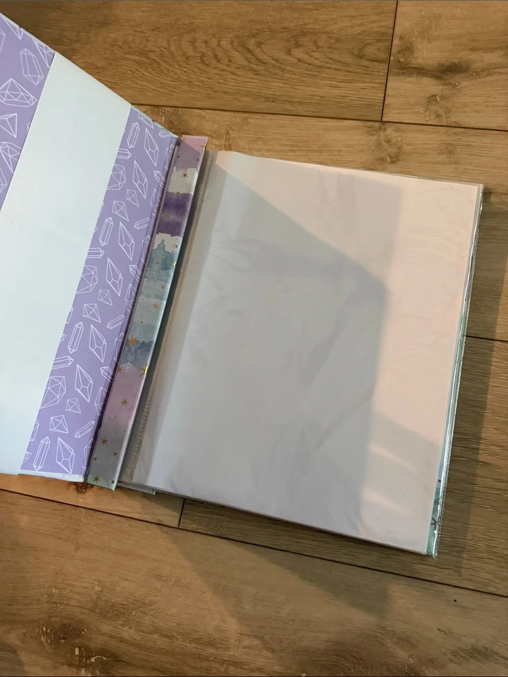 Recollections Gold Unicorn Scrapbook Album - Pastel Watercolor Stars